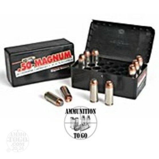 20rds - 50 AE Magnum Research 350gr. JSP Ammo